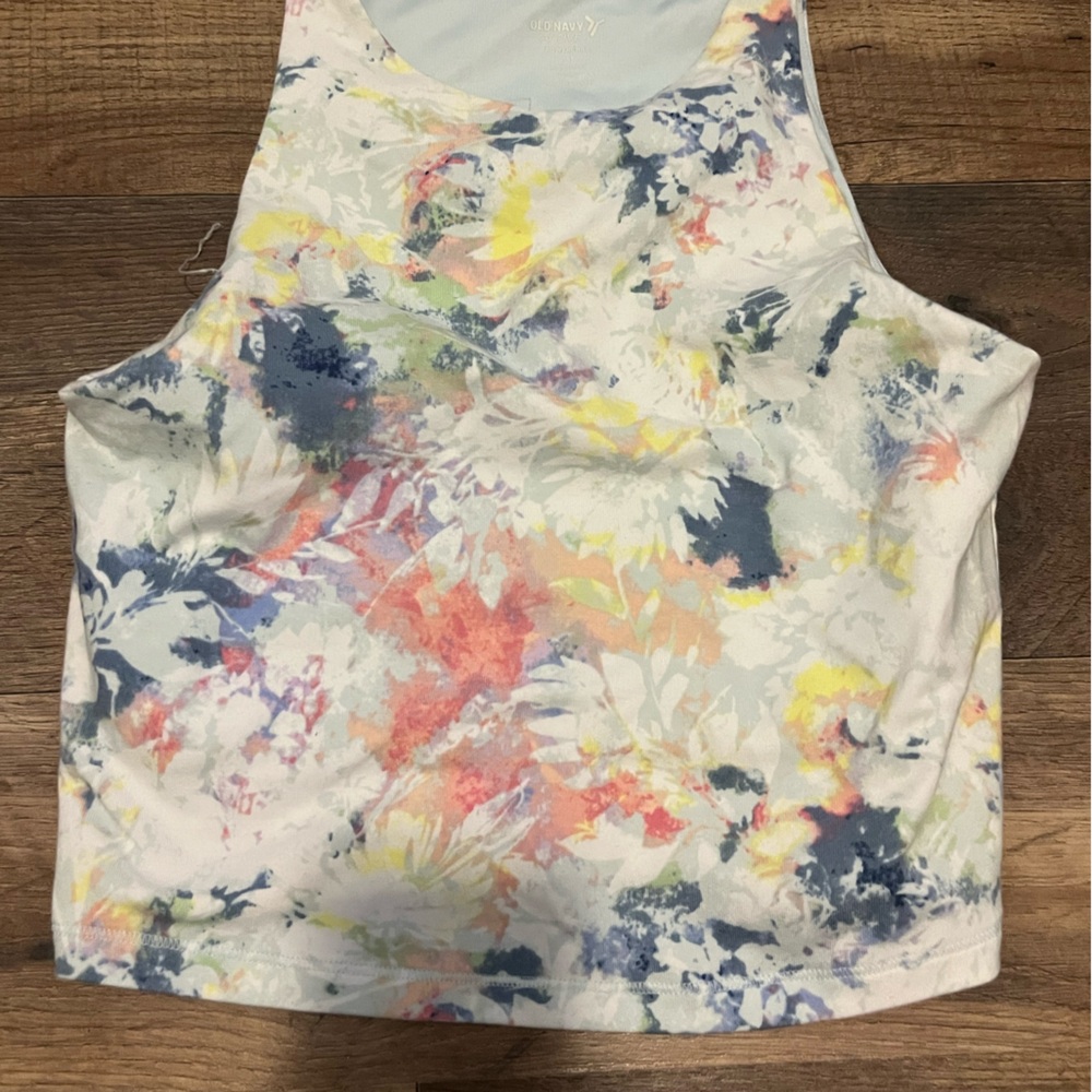 Old Navy Multicolor Floral Tank Top